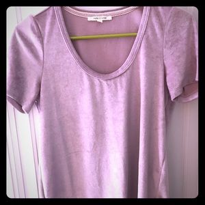 Anthropologie velvet tee